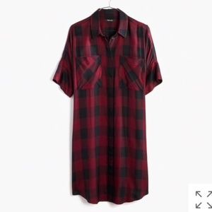 Madewell Courier Buffalo Check Shirtdress